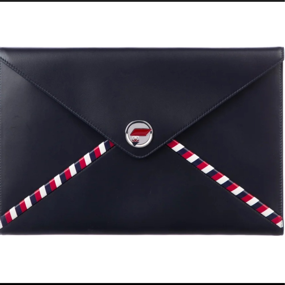Authentic Chanel Airline Envelope Pouch
